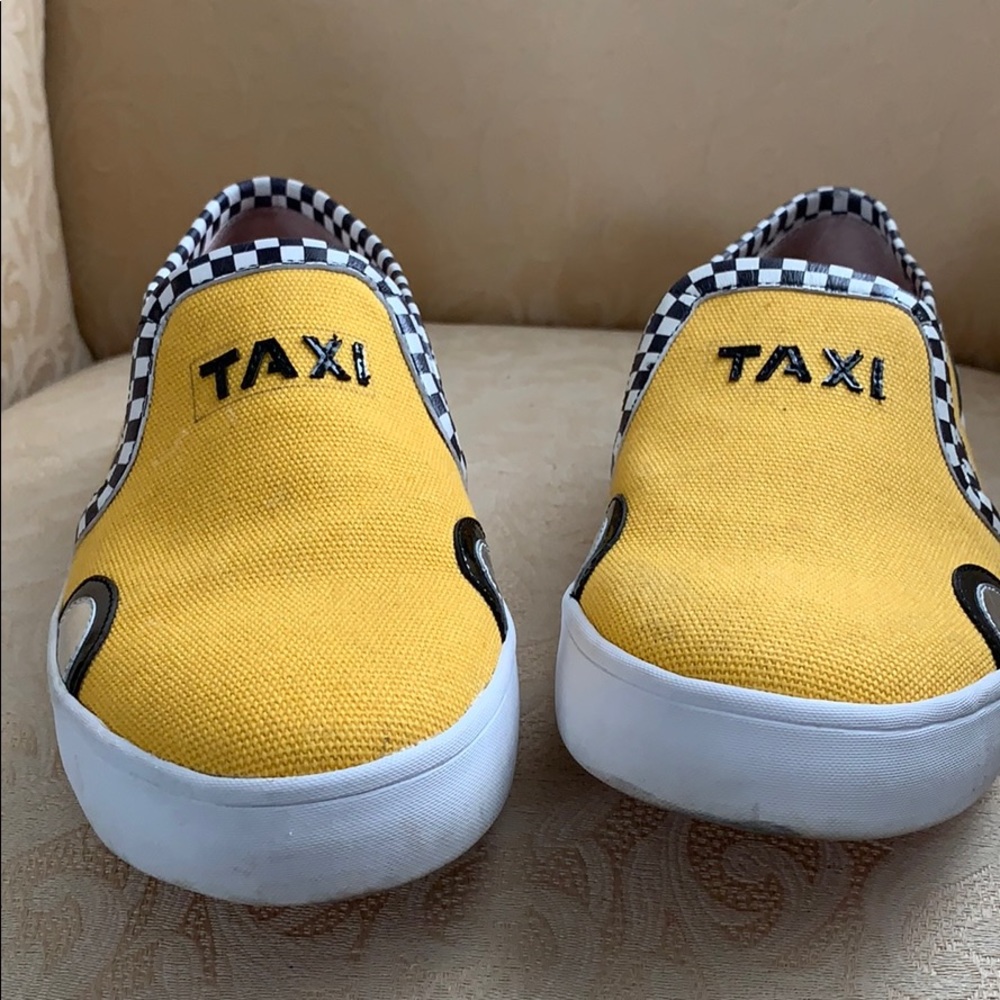 Kate Spade yellow taxi sneakers